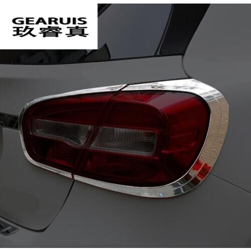 Car Styling after fog lamp frame head fog light cover Sticker decoration For Mercedes Benz GLA X156 2013-2016 Auto accessories
