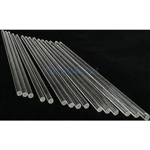7x300mm Lab Glass Stirring Rods Borosilicate High Resistant Stirrer 10 PCS