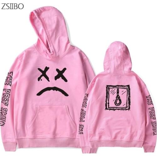 Harajuku NEW Mens Streetwear Hoodies Love lil.peep men Sweatshirts Hooded Pullover Women Hip hop Print cry baby Hoodie 4XL