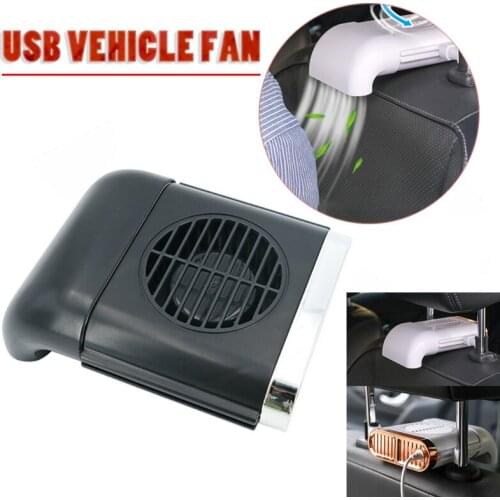 5 W Car Back Seat Fan USB Charging 3 Speeds Adjustable Foldable Silent Cooler Portable High-performance Vehicle Fan Cooling