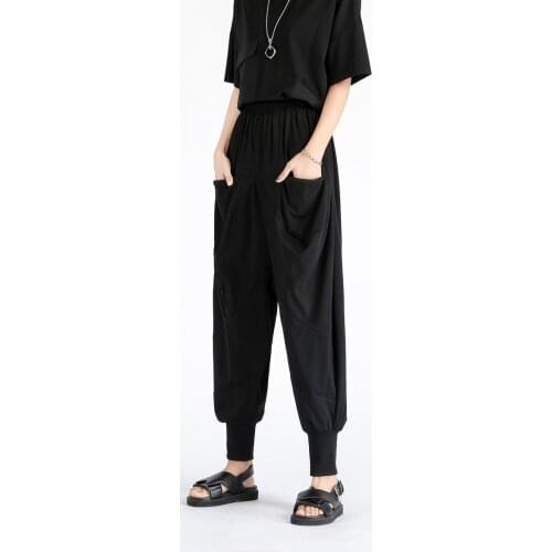 Womens sweatpants designed to Droop Summer Skinny Pants 2021 new fall loose bound Haren pants trend