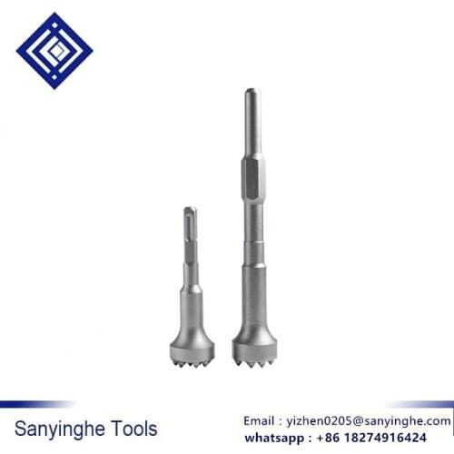 1 piece Alloy integrated electric hammer drill flower hammer chisel head hexagonal handle square Handle hammer tool