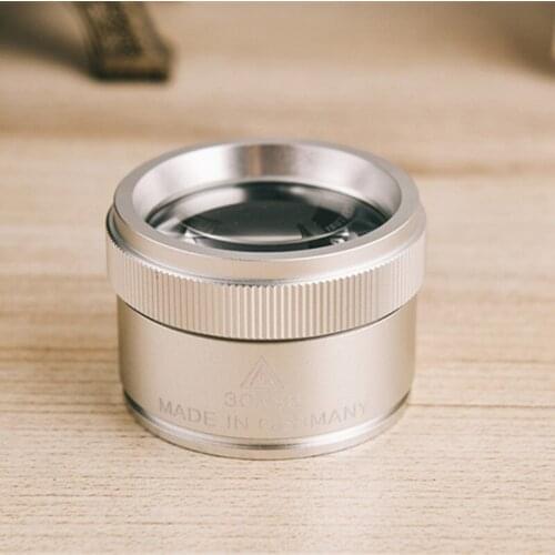 30x magnification high power maintenance jewelry appraisal HD glass lens wear resistant antique words hand held magnifier