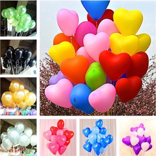 5pcs 2.2g White Pearl Heart Latex Balloons Party Decorations Latex Balloon Marriage Birthday Party Supplies Wedding Decorations