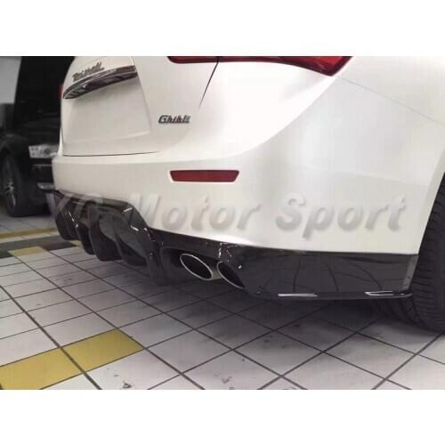 Car Accessories Carbon Fiber Rear Diffuser Lip Fit For 2014-2016 F80 M3 F82 F83 M4 VS VRS Style Rear Lip