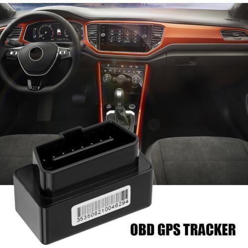 Car OBD GPS Tracker Plug and Play Car Tracker OBD GPS Tracker Real Time Locator with SOS Alarm Geo-fence Free App Free Charging