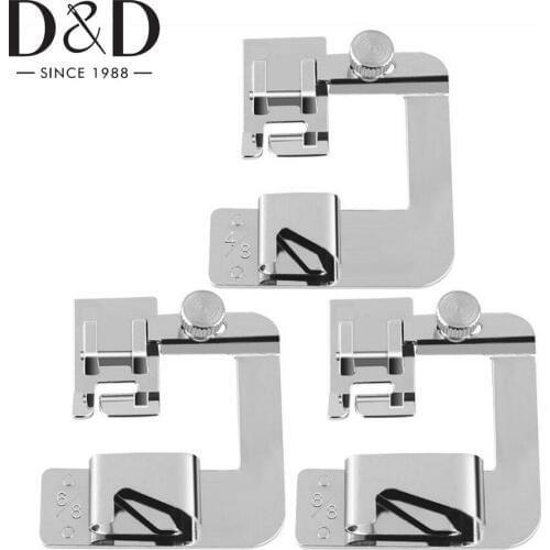 Domestic Sewing Machine Foot Presser Rolled Hem Feet Set For Brother Singer Janome Sewing Machine Accessories