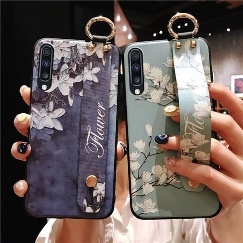 S20 FE Funda Case for Samsung Galaxy S20 FE M51 A21S Note 20 Ultra S20 Plus Note 10 A50 Wristband Coque Phone Case Cover Capa