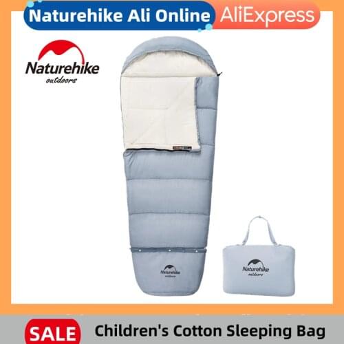 Naturehike Children Growing Sleeping Bag Outdoor Camping Extended Stitching Envelope Ultralight KID Sleeping Bag Comfortable