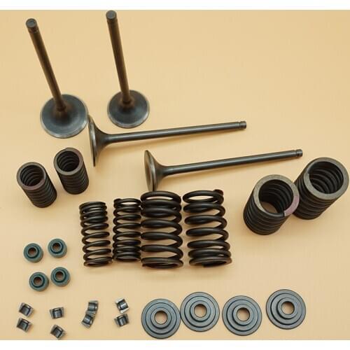 For Honda Honda XR400 XR 400R Head Intake Exhaust Valves Seals Springs Outer Inner Springs Valve Spring Seats Valve Cotters