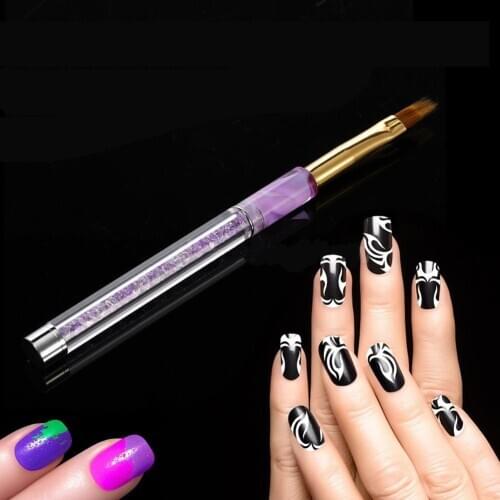 Hot Nail Art UV Gel Gradient Shading Color Painting Pen Brush DIY Tip Manicure Tool