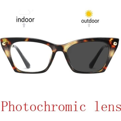 Finished Optical Eye Glasses Frames With Myopia Lens For Women Men Sun photochromism Eyeglasses Optical prescription glasses NX