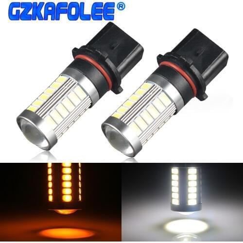 GZKAFOLEE 2Pcs P13W Led PSX26W SP13W 6000K 3000K 12V 24V White Car Fog Light Driving DRL Daytime Running Lamp Auto