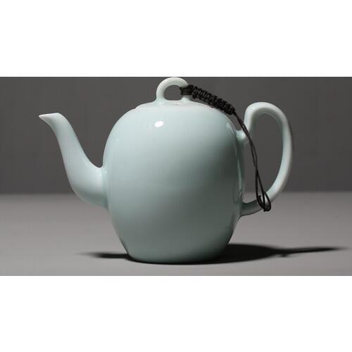 Shadow green porcelain beauty shoulder Chinese teapot Kung Fu oolong puer tea pot ceramic teaware