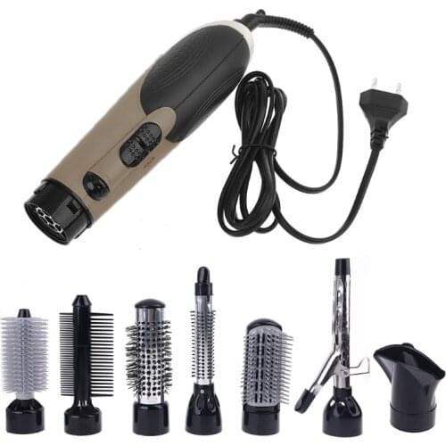 7 in 1 Multifunction Professional Negative Ion Hair Dryer with Comb Curling Wand