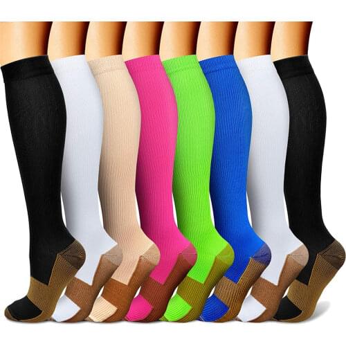 24 Styles Men Compression Socks Marathon Running Sports Compression Stocking Women 30 Mmhg Medical Edema Diabetes Varicose Veins