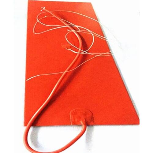 255*835*1.5mm Heat Bed for 3d printer silicone rubber heater 230v 1490w 100k thermistor center 1000mm lead wire from 255mm