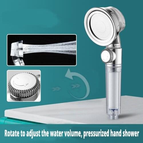 Bathroom Powerful Pressurized Filter Shower Head Purification Household Shower Head Water Saving Hand-Held Cyclone Leaf Shower