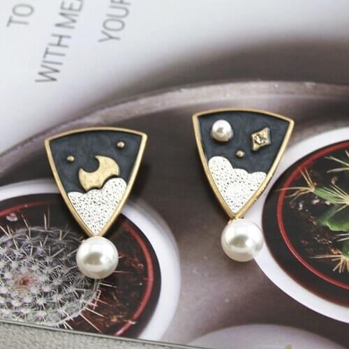 Leaves fall 2020 new the brooch set universe pearl girlfriends the Milky Way lovers retro female students