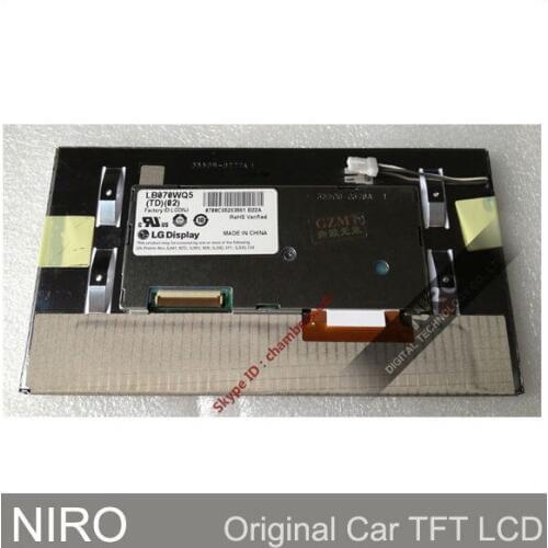 New Original Car Navigation LCD Screen LB070WQ5(TD)(02) LB070WQ5 (TD)(02) LCD Display For Regal