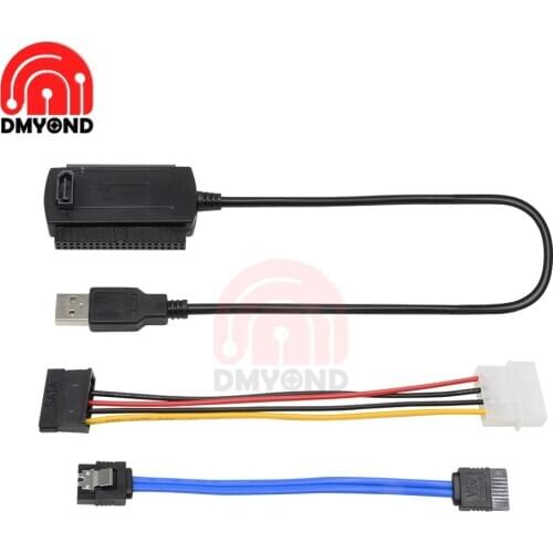 Wholesale 480 MB/s SATA/PATA/IDE Drive to USB 2.0 Converter Cable SATA Data Cable for Hard Drive Disk 2.5/3.5 Inch IDE and SATA