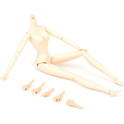 28cm Heigh Ball Joints Naked Body For 30cm Doll 28 Joints Moveable Female Body Girl Toys For Children New Arrival