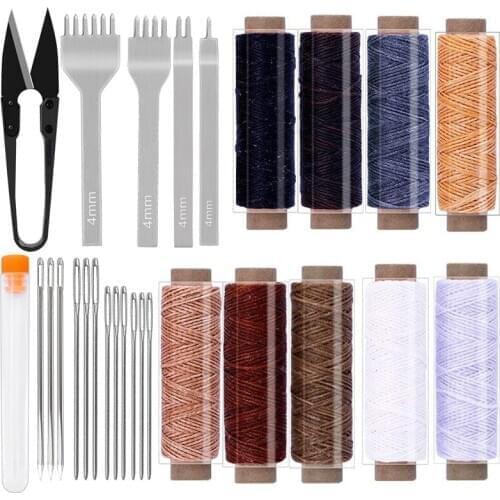 Nonvor ProfessionalLeather Craft Make Sewing Tools, Leather Craft Hand Stitching Tools Leather Hole Punches Stitching Punch Tool