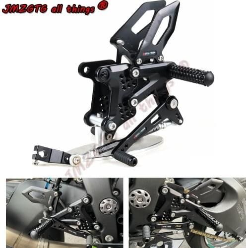 Motorcycle CNC Adjustable Foot Rset For KAWASAKI ZX6R ZX-6R 2009-10-11-12-13-14-15-16-17-18-19-2020 Racing Front Pedal