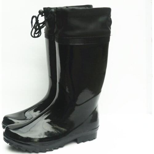 Rubber rain shoes high-grade industrial mine mens rain boots high barrel waterproof water shoes anti-slip fishing shoes 39-46