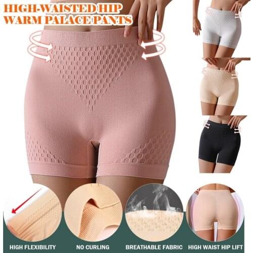 High Waist Tummy Control Panties Seamless Women Slimming Boyshort Body Shaperwear Underwear Soft Cotton Breathable Lingerie