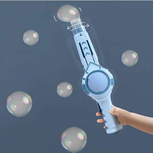 Fun Mini Elastic Smoke Bubble Wand Girl Heart-Shaped Bubble Machine Toys Blowing Children Toy Maker Gun With Kids Outdoor Toys