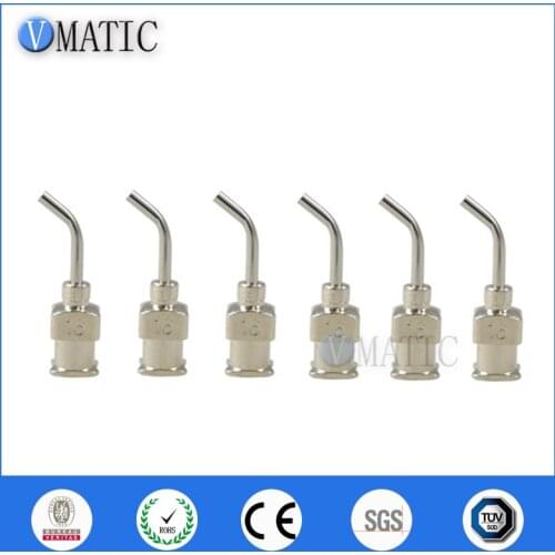 High Quality 12Pcs 1/2'' Inch 16G 45 Degree Bent Stainless Steel Dispensing Needle