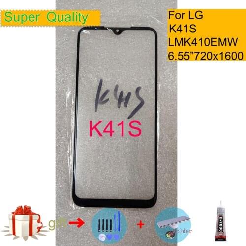 Replacement For LG K41S LMK410EMW LM-K410EMW Touch Screen Front Glass Panel Front Outer Glass Lens For LG K41S LCD Glass