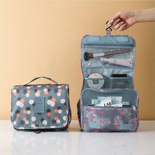 Women Portable Makeup Bags Travel Cosmetic Bag Toiletries Organizer Waterproof Storage Hanging Bathroom Wash Bag Luggage