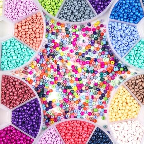 320pcs/box Plastic Acrylic Beads Kit Mixed Colors Spacer Kids Beads with Box for Children Girl Toys DIY Bracelet Jewelry Making