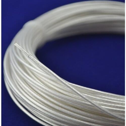 10M High quality OCC Silver plated wire 1.0mm2 headphone cable headphone wire audio cable wire