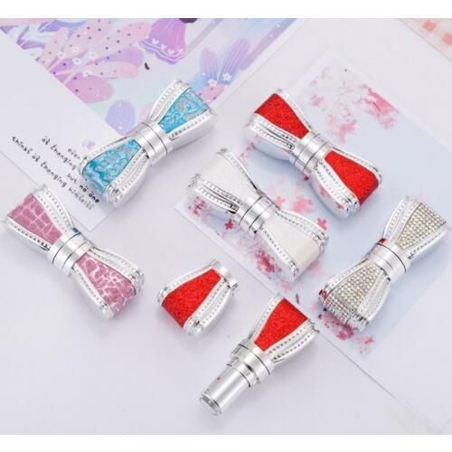12.1mm Diamond Bowknot Lipstick Tube High Grade Lip Balm Tubes Cosmetic Bottles Tubes 10pcs/lot