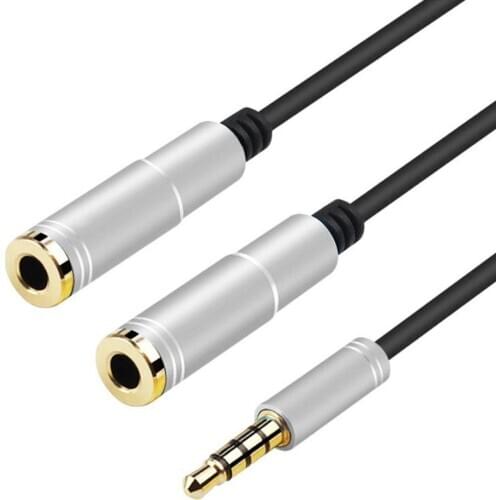 3 Colors Universal Audio Cable 3.5mm Jack Male to Female Splitter Extension Audio Adapter Cable for Laptop Phone PC Speakers
