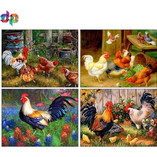 5d diamond painting color cow chicken ostrich butterfly picture full diamond mosaic rhinestone 3D embroidery Animal cartoon