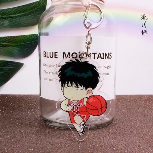 Anime Slam Dunk Keychain Cartoon Figure Pendant Akagi Hanamichi Sakuragi Rukawa Miyagi Mitsui Cartoon Acrylic Key Ring