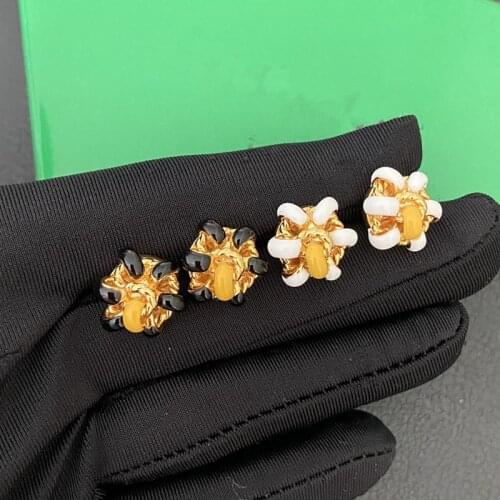 European and American high-quality flower small earrings
