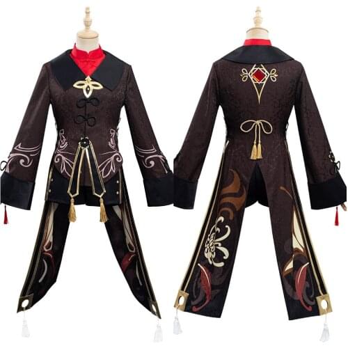 Genshin Impact HuTao Cosplay Costume Outfits Halloween Carnival Suit