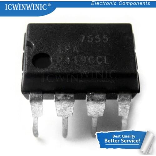 10PCS ICM7555IPAZ DIP-8 ICM7555 DIP 7555 ICM7555IPA DIP8