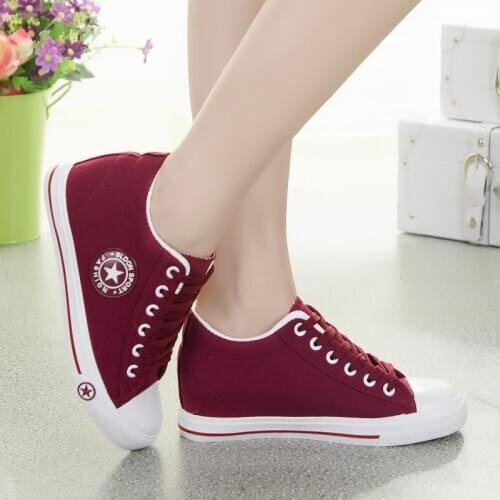 Fashion Women Sneakers Denim Casual Shoes Female Summer Canvas Shoes Trainers Lace Up Ladies Basket Femme Stars Tenis Feminino