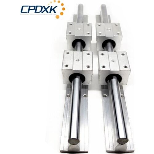 Sbr Linear Rail SBR20 Linear Guides 2pcs L1000mm 1100mm 1200mm 1300mm 1400mm+Linear Rails 4pcs SBR20UU Bearing Block For CNC