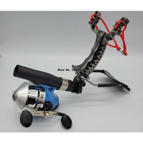 Powerful Fishing Slingshot Kit Slingbow Hunting Shooting Fish Professional Fishing Catapult With Fishing Darts And Rubber Band