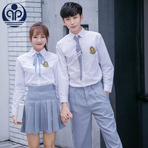 New Style School Uniform Japan Style Sailor Clothes Student Uniforms Long Sleeve Set England Class Wear Uniforms D-0587