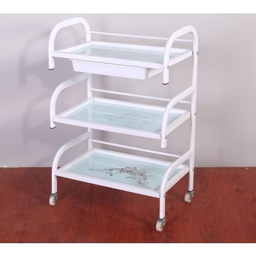 Beauty salon trolley with drawer on the third floor