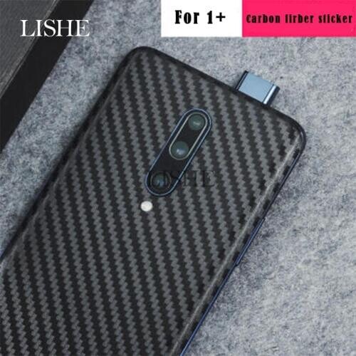 Ultra Thin Slim Carbon Fiber Soft Skin Sticker For OnePlus 5 5T 6 6T 7 7T 7 Pro 7T Pro Phone Back Decoration Stickers Protector