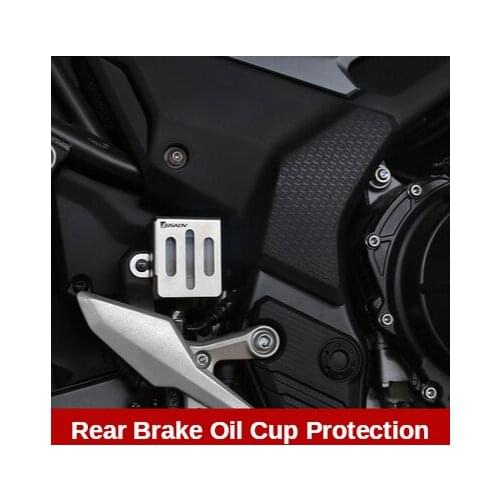 For Honda CB500X Motorcycle Rear Brake Oil Cup Protector Modified Accessories Oil Can Protection Cover Security Parts